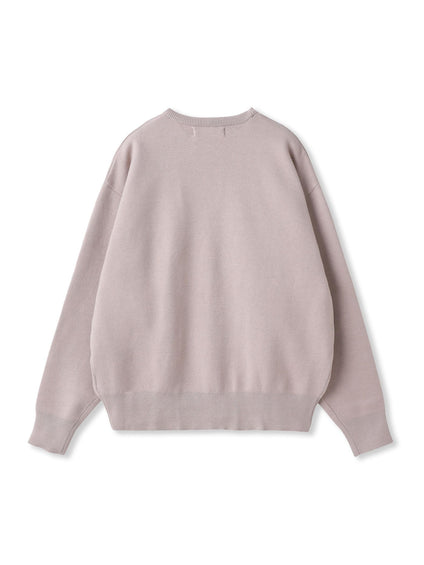 【WEB限定】刺繍ロゴニットプルオーバー≪洗濯機で洗える≫