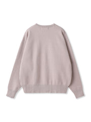 【WEB限定】刺繍ロゴニットプルオーバー≪洗濯機で洗える≫