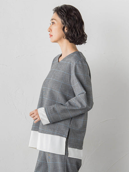 【大きいサイズ】ピクシエスタVネックブラウス