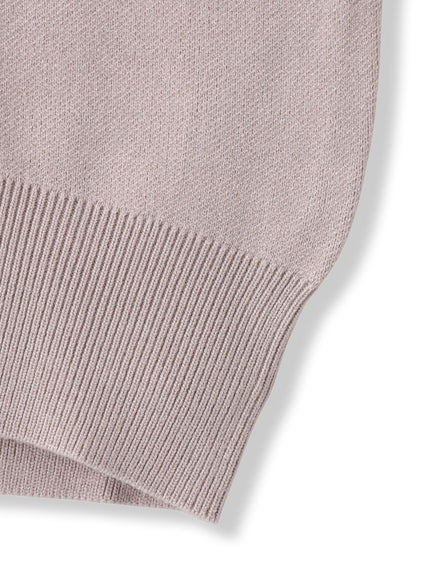 【WEB限定】刺繍ロゴニットプルオーバー≪洗濯機で洗える≫