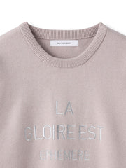 【WEB限定】刺繍ロゴニットプルオーバー≪洗濯機で洗える≫