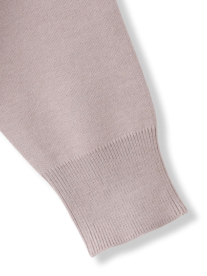 【WEB限定】刺繍ロゴニットプルオーバー≪洗濯機で洗える≫