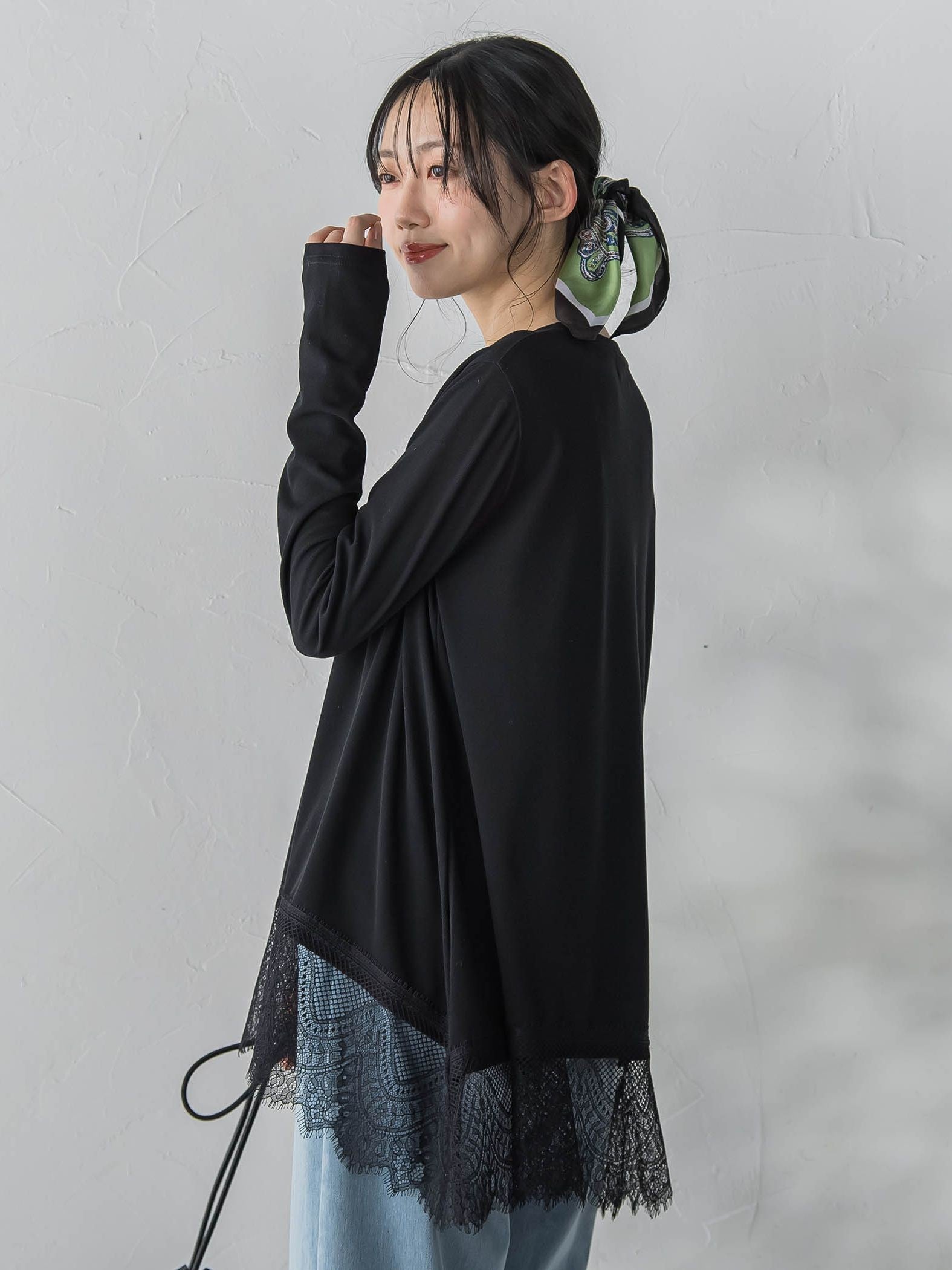 裾レーストップス≪手洗い可能≫