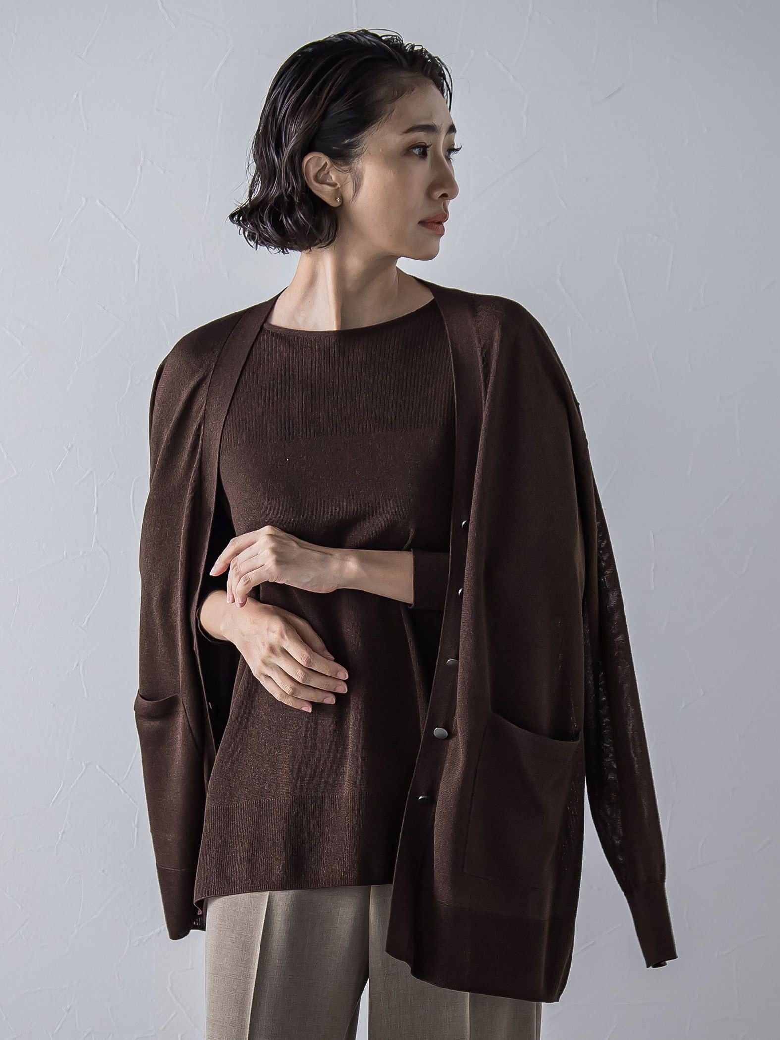 【極】SARIニットプルオーバー≪手洗い可能≫