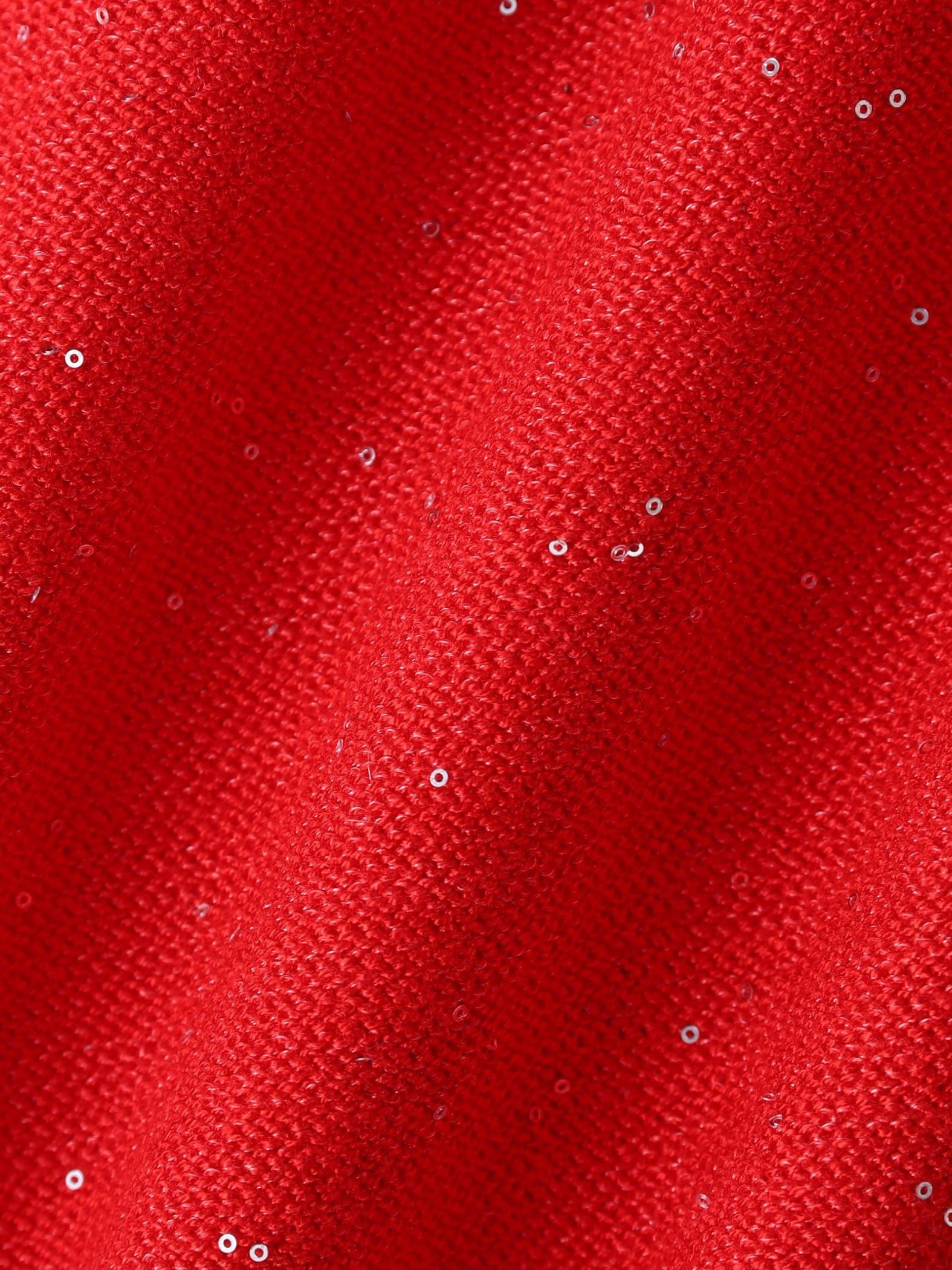 ミニスパンコールクルーネックニット≪手洗い可能≫