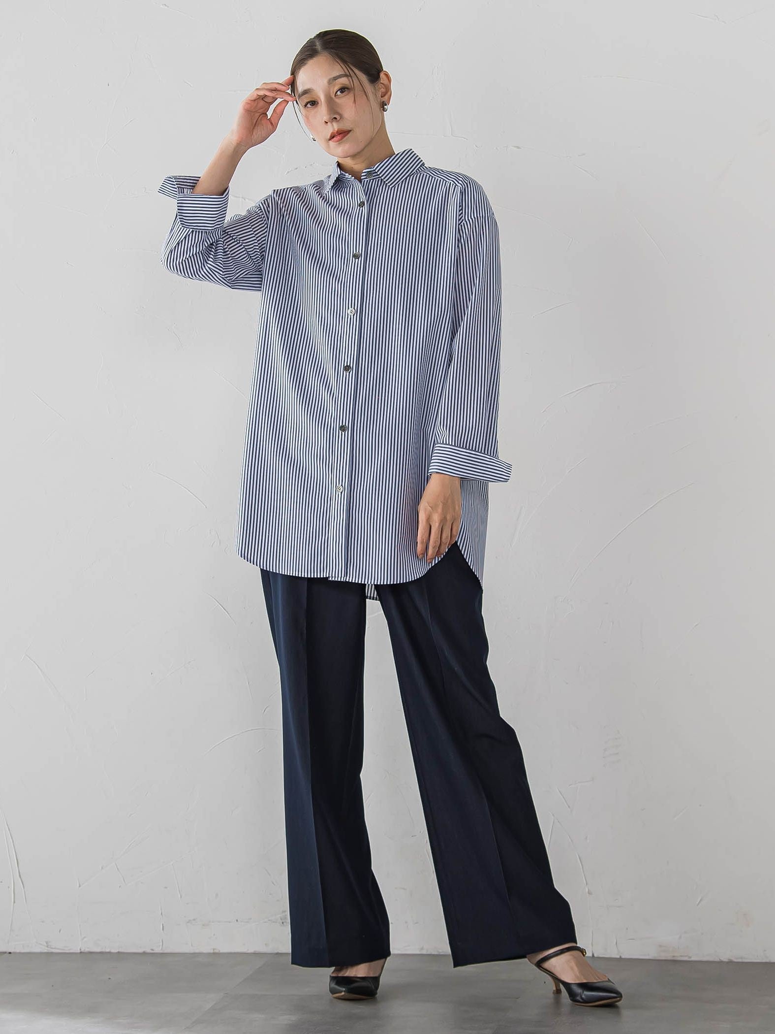 【WEB限定/大きいサイズ】”360度抜かりなし”チュニックシャツ