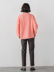 【大きいサイズ】ヘリンボーンニット