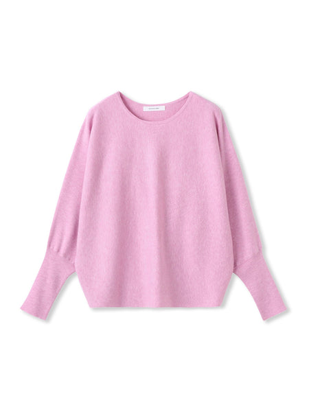 袖口ボタンドルマンニットプルオーバー≪手洗い可能≫