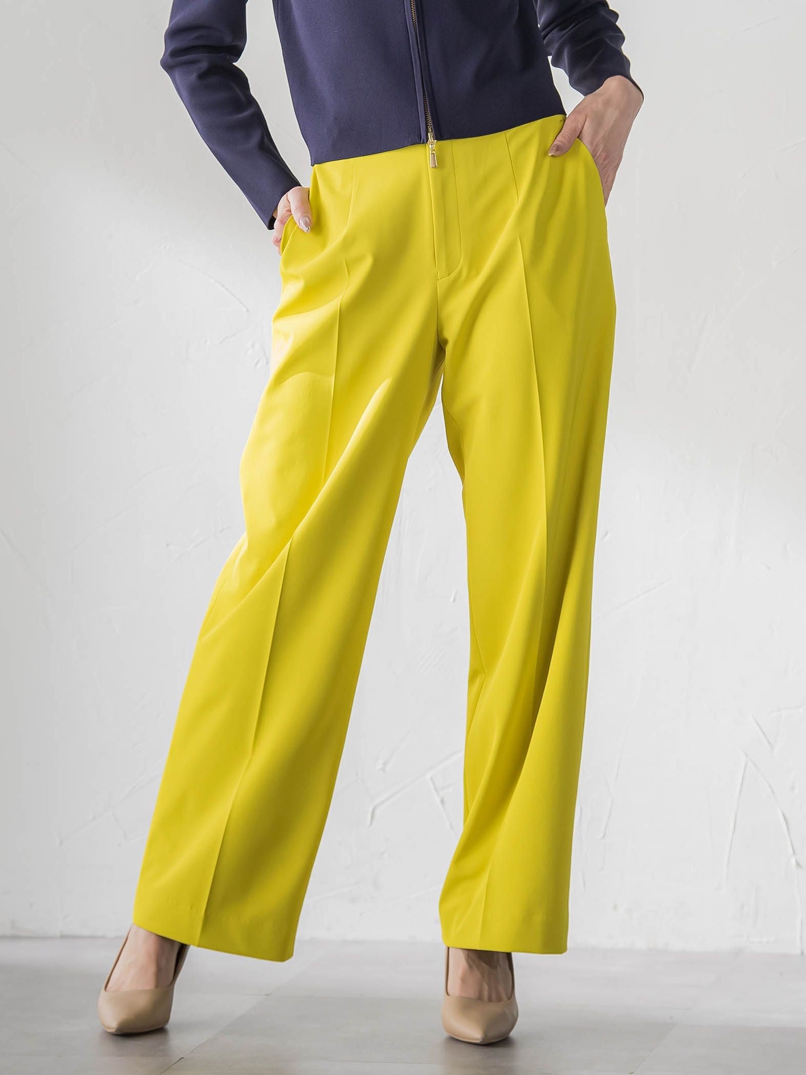 美シルエットワイドパンツ