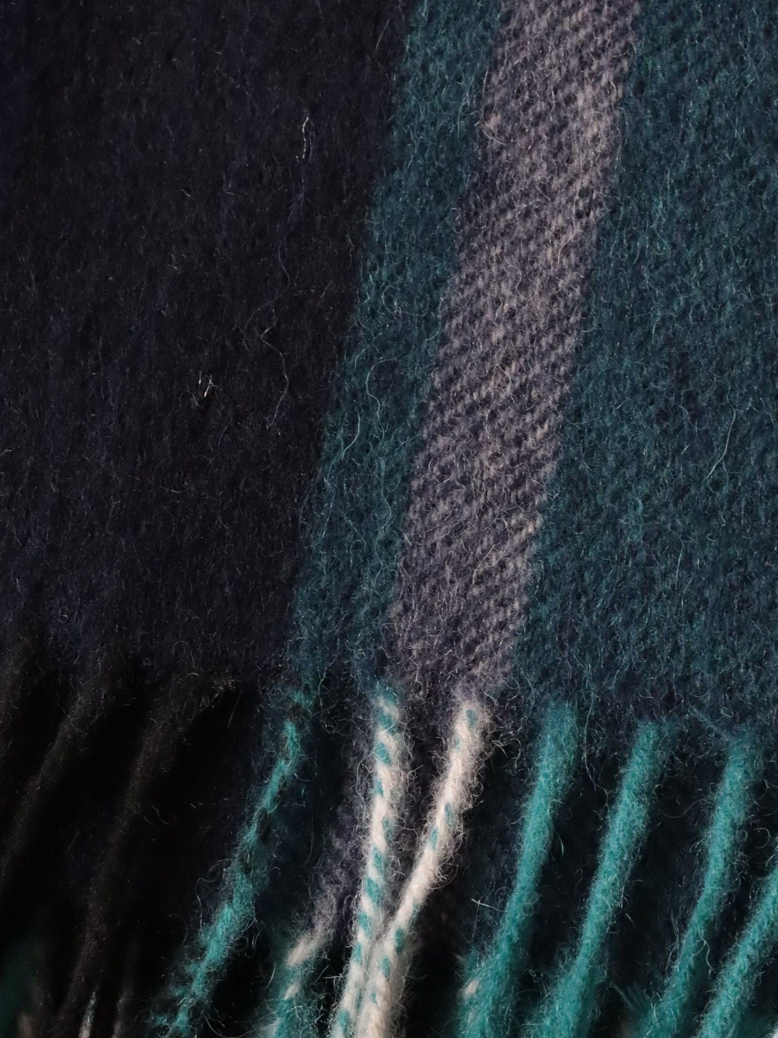 チェックマフラー