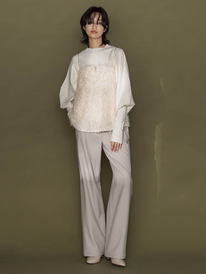 フィルムフェザーキャミブラウス≪手洗い可能≫