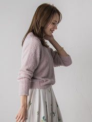 ラメシャギーニット