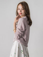 ラメシャギーニット