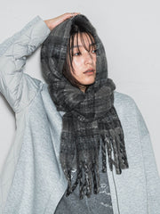 ブークレチェックストール