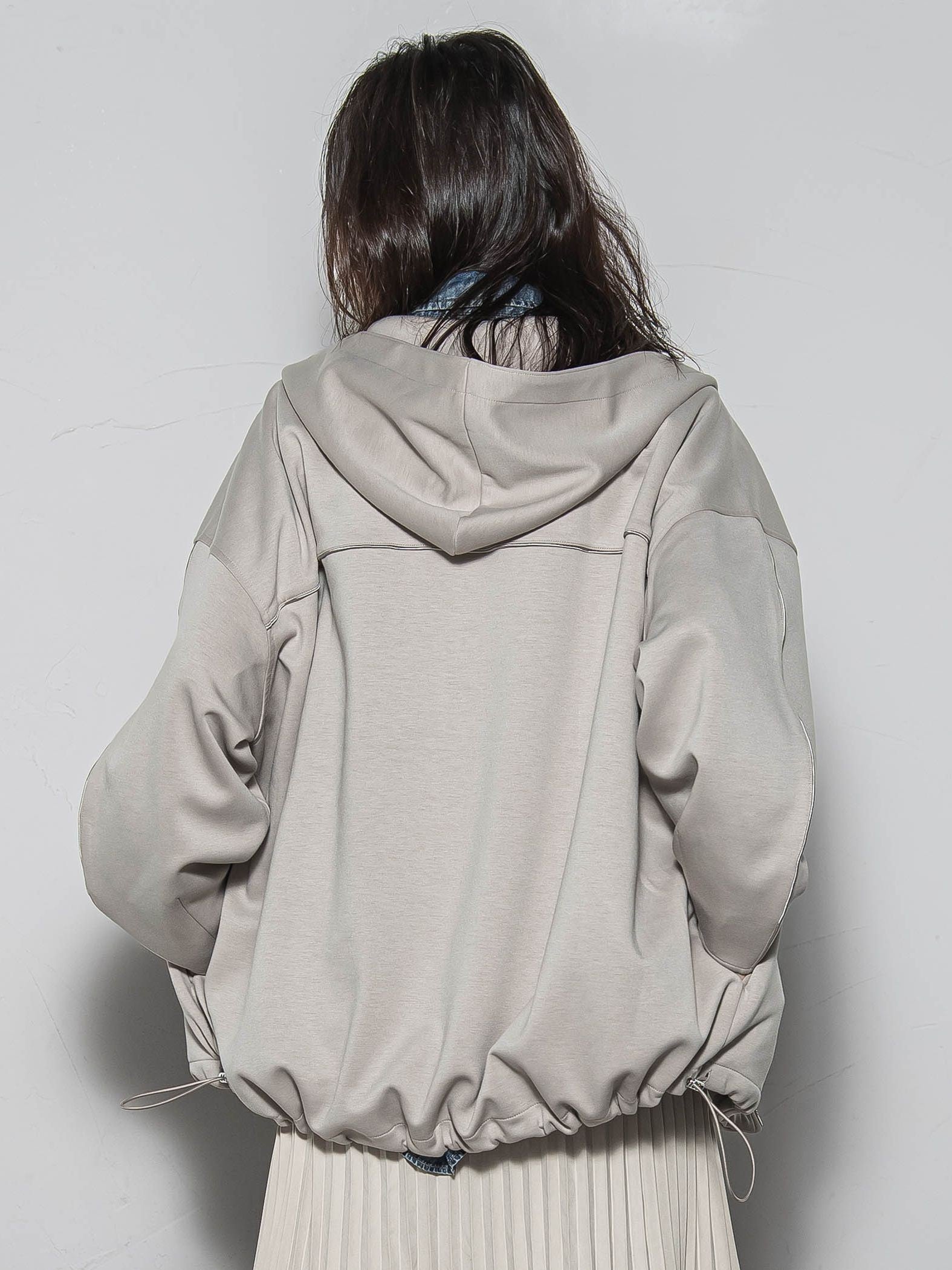 【WEB限定】フードジップダンボールパーカー≪手洗い可能≫