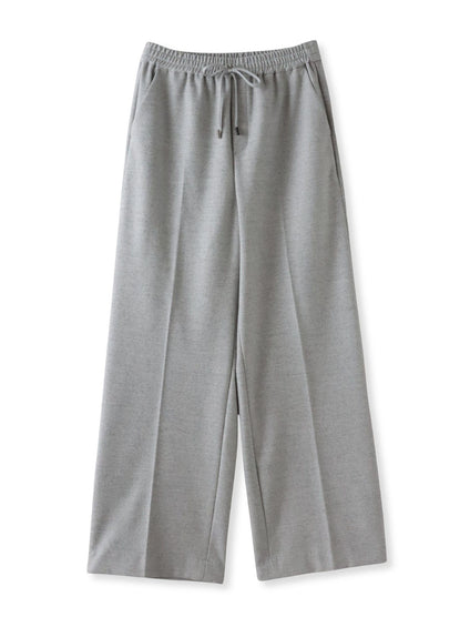 【大きいサイズ】両面起毛ワイドパンツ