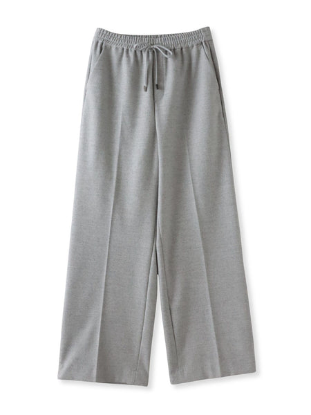 【大きいサイズ】両面起毛ワイドパンツ