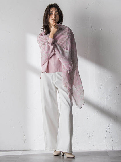 デニムワイドパンツ≪洗濯機で洗える≫