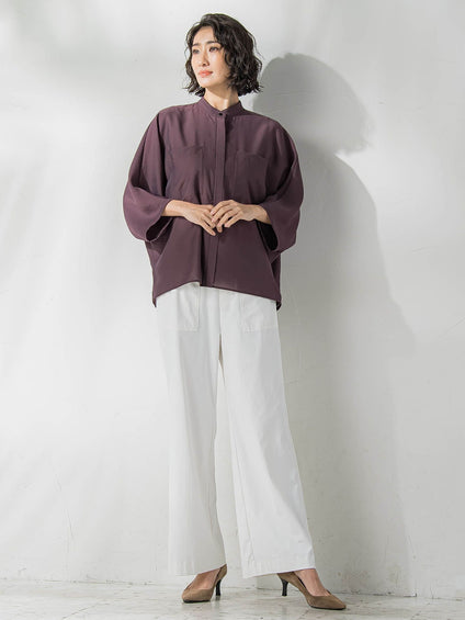 【WEB限定/大きいサイズ】ハイテンションワイドパンツ≪洗濯機で洗える≫