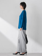 【大きいサイズ】両面起毛ワイドパンツ