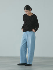 ギャザーラインフロントカットソー≪洗濯機で洗える≫