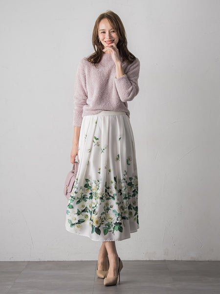 ラメシャギーニット