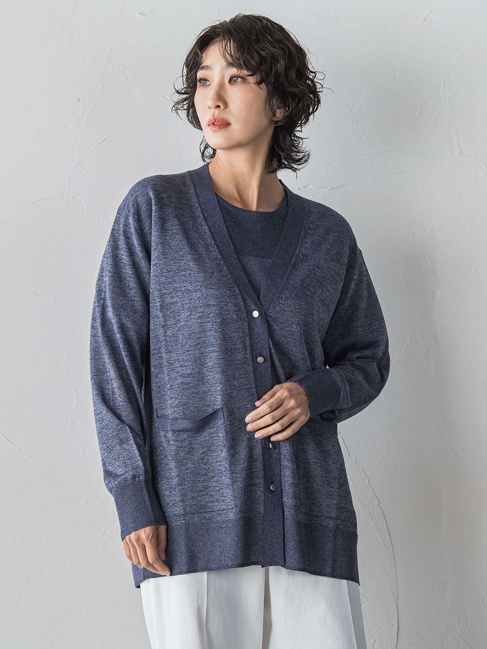 【大きいサイズ】ギャラクシーニットカーディガン