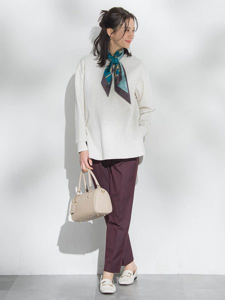 【WEB限定】美フォルムデイリープルオーバー≪洗濯機で洗える/11号あり≫