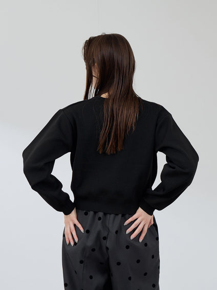 ポケットデザインニットカーディガン≪洗濯機で洗える≫