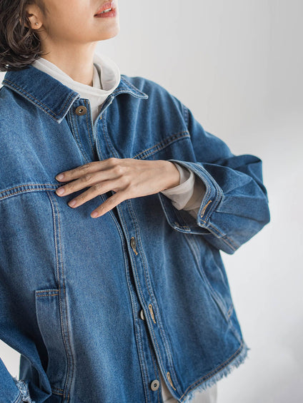 【大きいサイズ】シアー切り替えカットソー