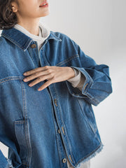 【大きいサイズ】シアー切り替えカットソー