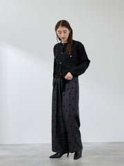 ポケットデザインニットカーディガン≪洗濯機で洗える≫