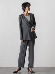 ハイストレッチカルゼストレートパンツ