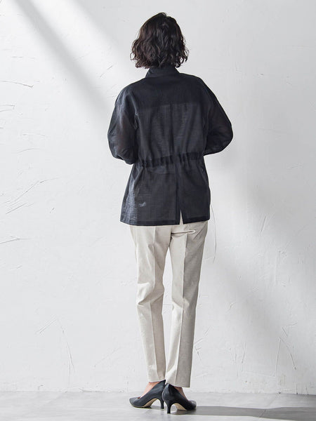 【WEB限定】シェルタリングテーパードパンツ≪洗濯機で洗える≫