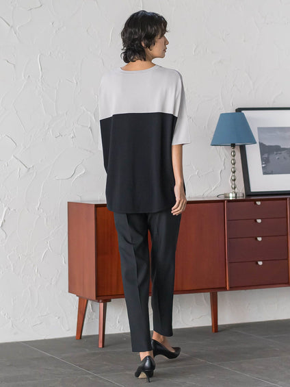 【WEB限定/大きいサイズ】マルーデデニムテーパードパンツ