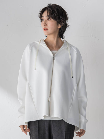 【大きいサイズ】ストレッチダンボールジップパーカー