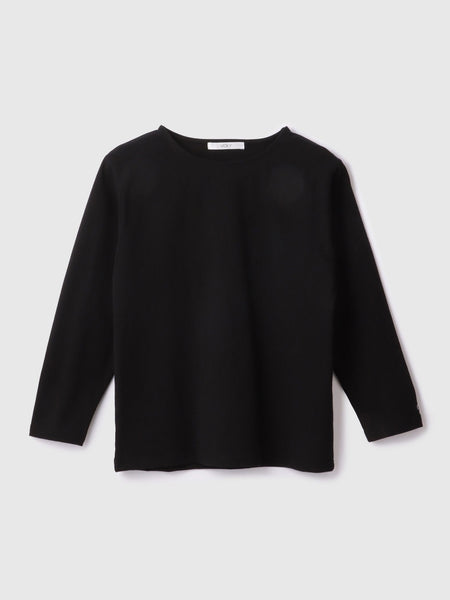 【シーズンレス】袖刺繍コットンプルオーバー