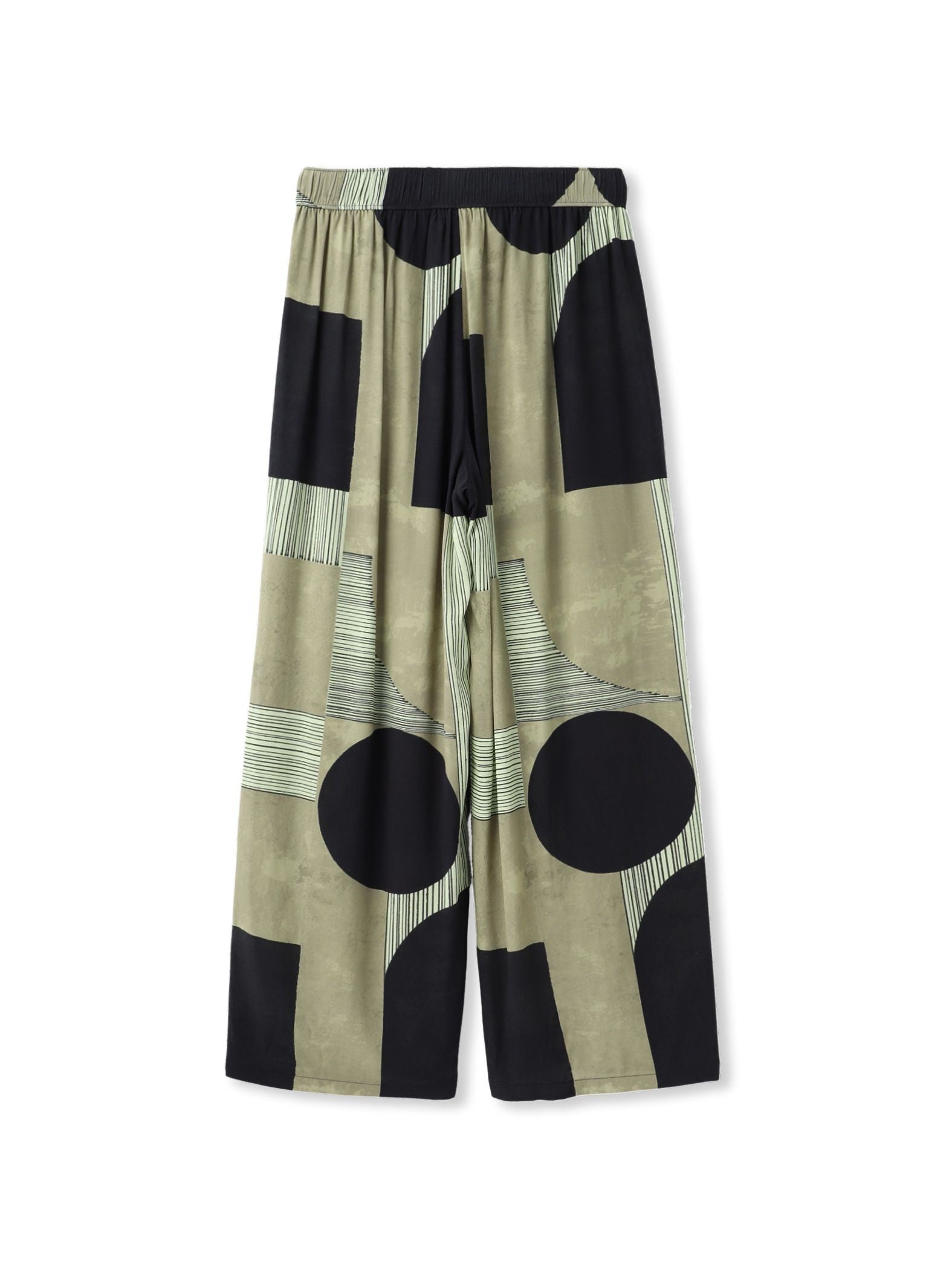 IPEKER幾何柄イージーワイドパンツ≪手洗い可能≫