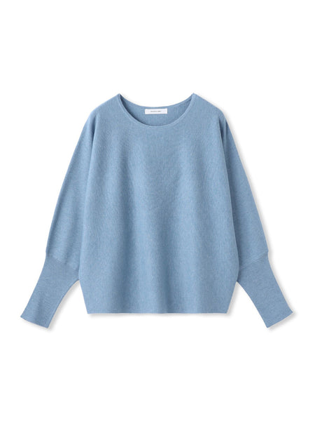 袖口ボタンドルマンニットプルオーバー≪手洗い可能≫