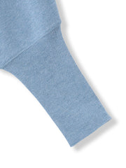 袖口ボタンドルマンニットプルオーバー≪手洗い可能≫