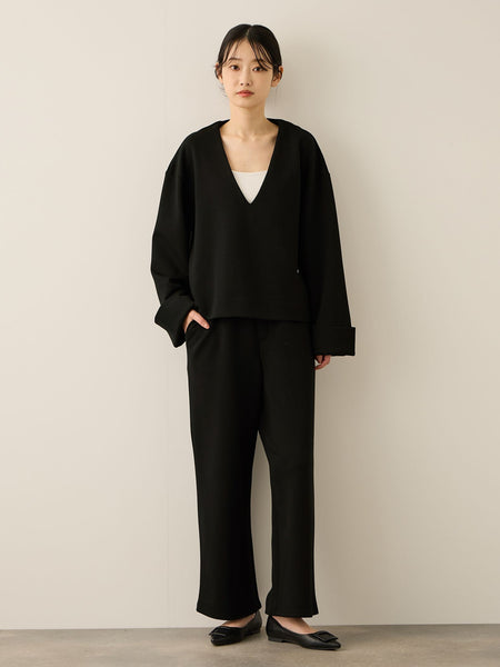 フリースバックダンボールワイドパンツ≪手洗い可能≫