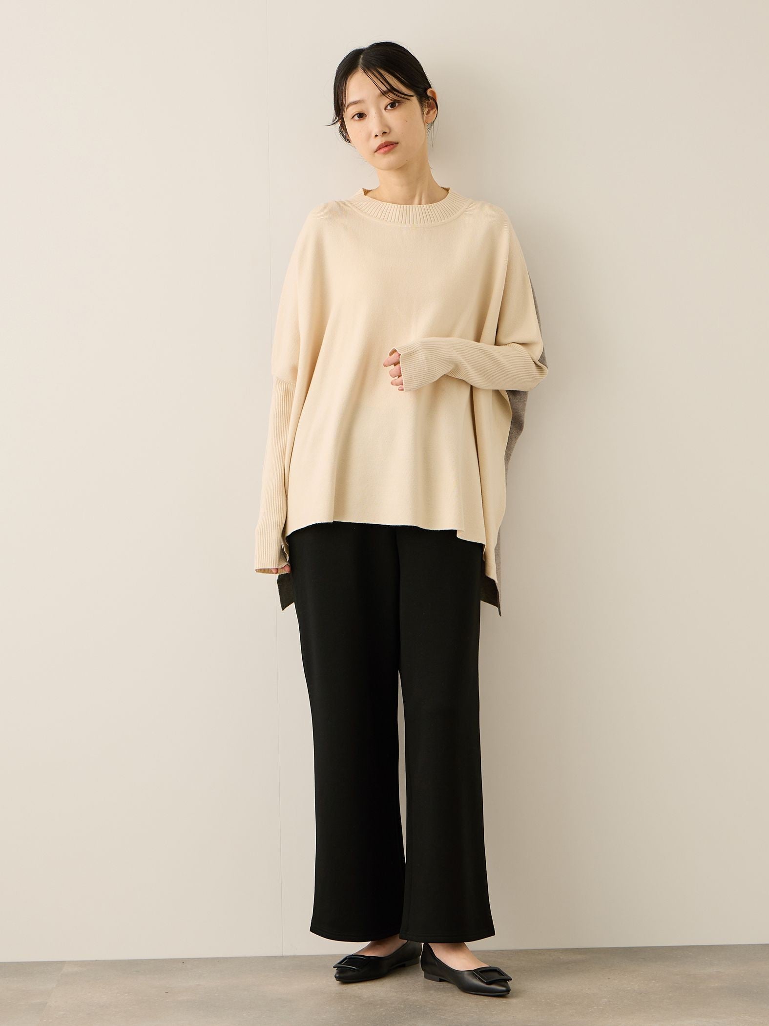 フリースバックダンボールワイドパンツ≪手洗い可能≫