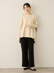 フリースバックダンボールワイドパンツ≪手洗い可能≫