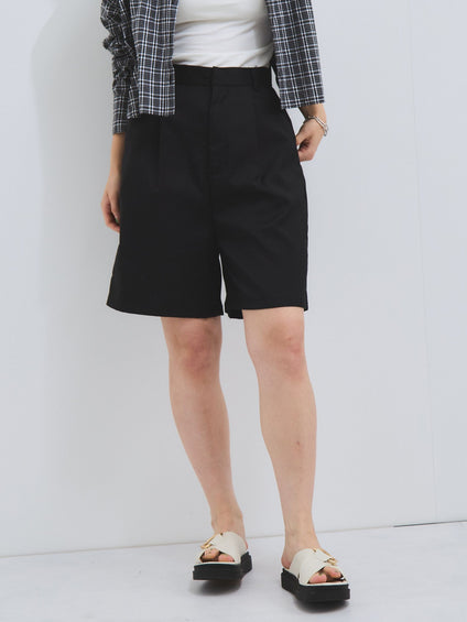 ヘザーエステルハーフパンツ≪手洗い可能≫