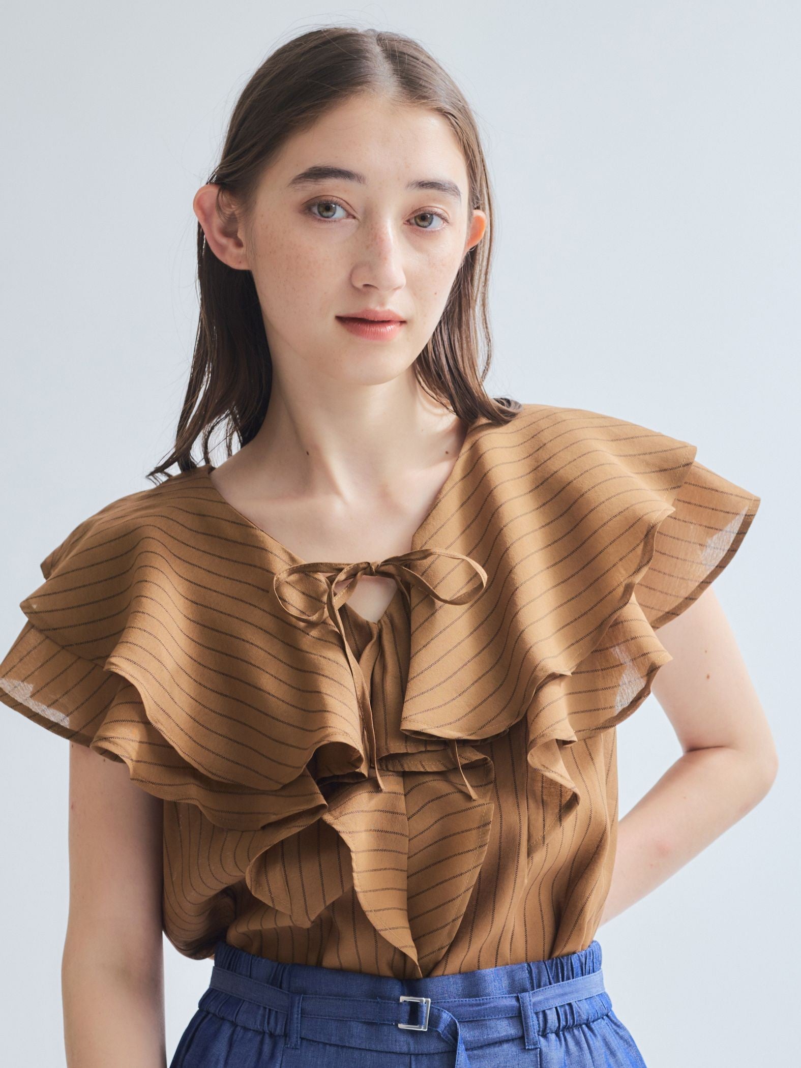 ketty / ケティ フリルノースリブラウス≪手洗い可能≫ フリルノースリブラウス≪手洗い可能≫ | ketty（ケティ