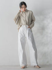 ヴィンテージブロードシャツ≪手洗い可能≫