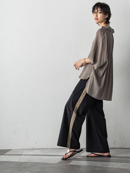 WATER REPELLENTサイドラインワイドパンツ≪手洗い可能≫