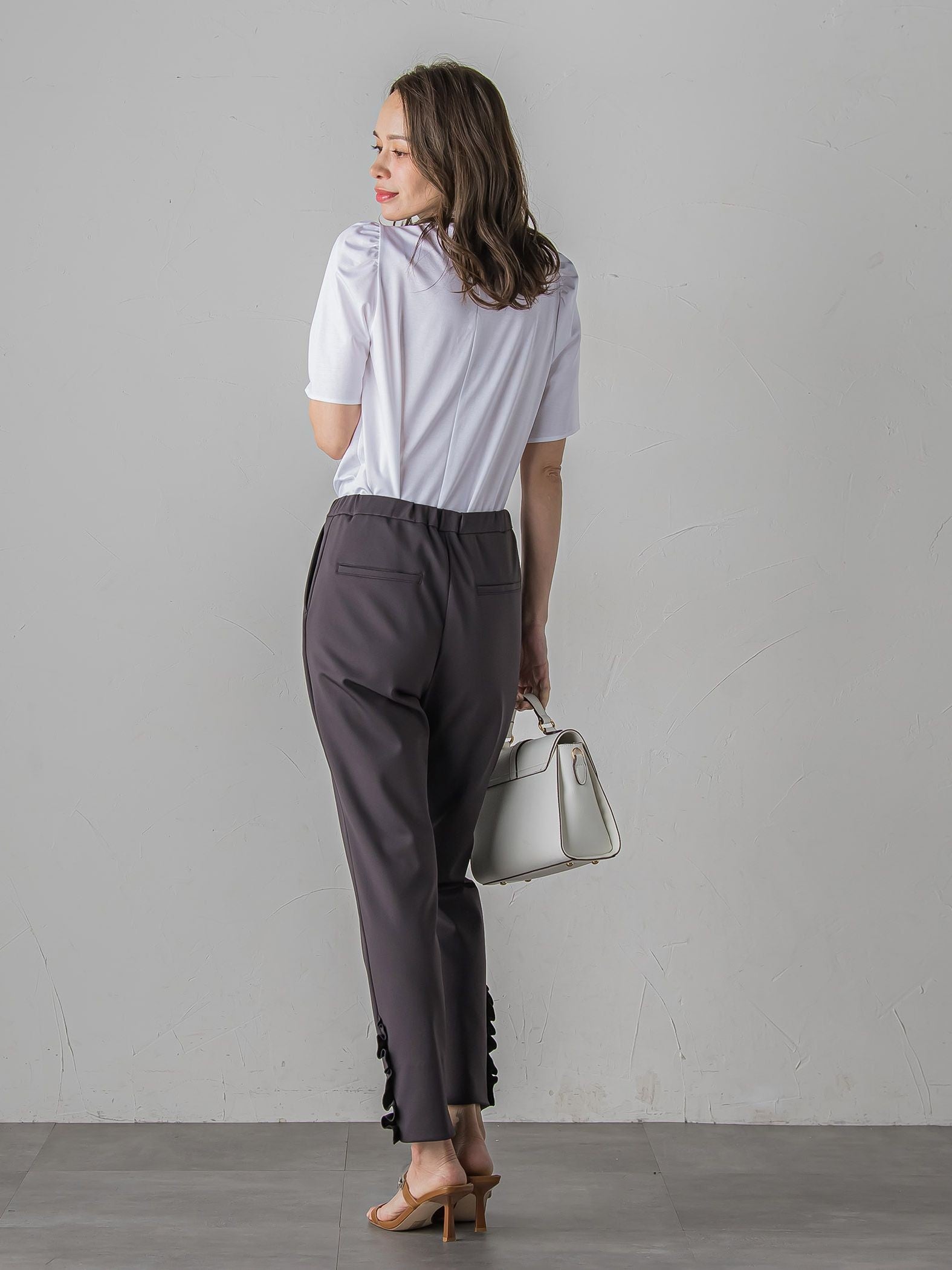 LADY&HORSEスカーフ付きカットソー≪洗濯機で洗える≫