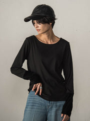 ベロアカフスロングTシャツ