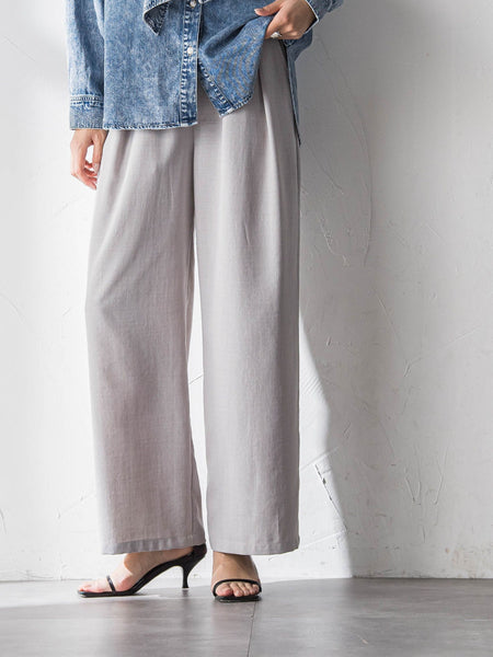 【一瞬で楽とキレイを叶える】タンブラーオックスイージーワイドパンツ≪手洗い可能≫